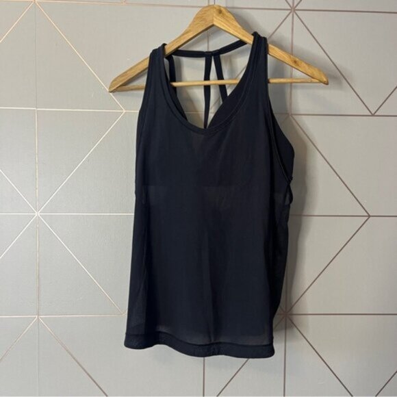 Lululemon Revitalize Tank Black Built in Bra - Picture 2 of 5